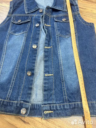 Джинсовая жилетка