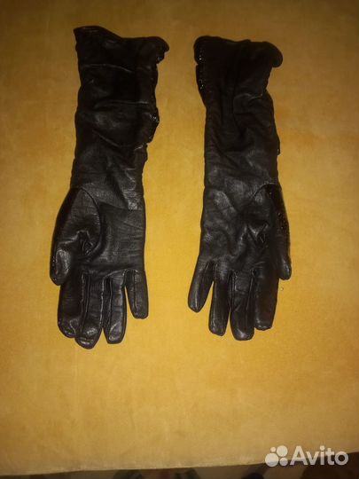 Перчатки кожаные