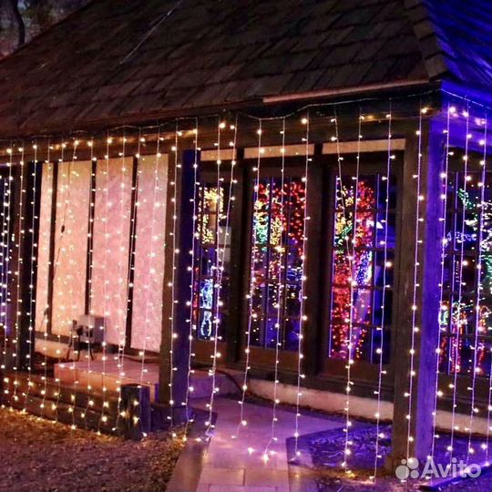 Гирлянда электрическая уличная