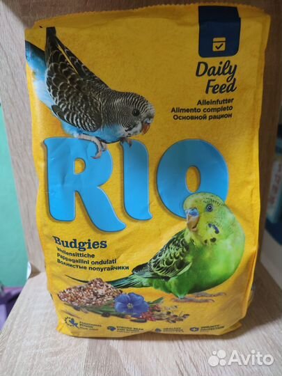 Корм для волнистых попугаев Rio. 1 кг