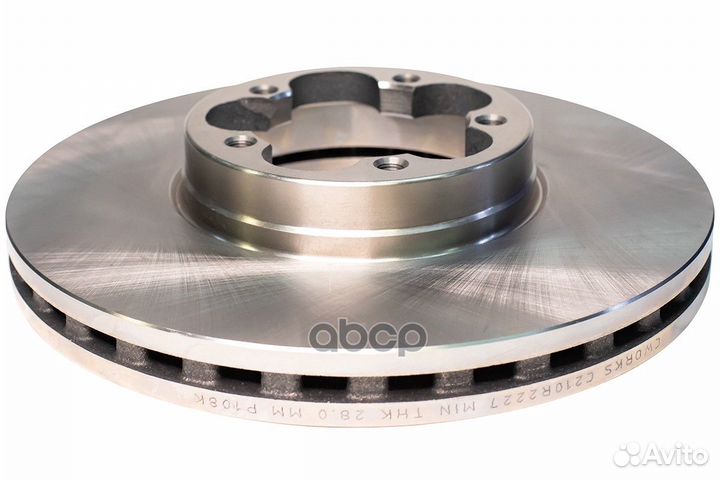 Тормозной диск передний C210R2227 cworks