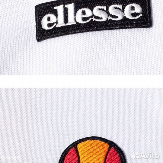 Олимпийка ellesse бежево белая С полосами на молн 40(XXS)