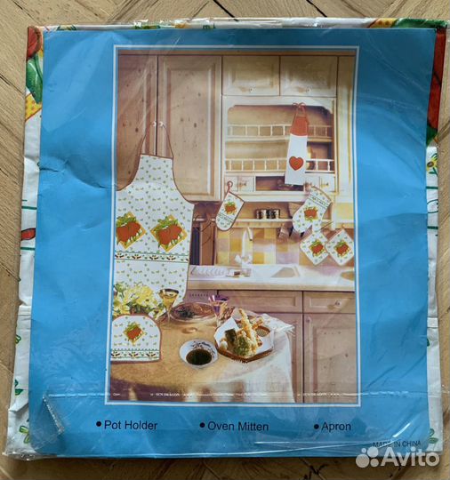 Подарочный набор фартук, прихватка, варежка