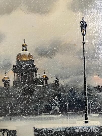 Картина маслом на холсте в раме