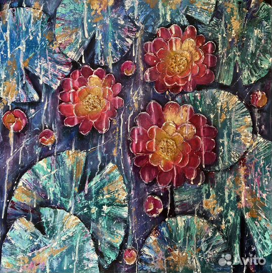 Интерьерная картина. Кувшинки