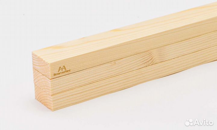 Брусок сухой за м2 20 мм 40 мм 2100 мм, ав