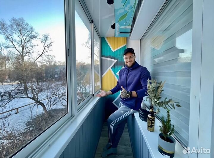 Остекление балконов. Отделка балконов