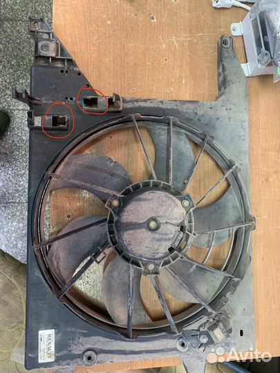 Внтилятор радиатора largus 1.6 8кл