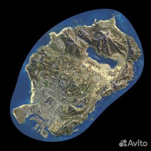 Рельеф карты GTA 5