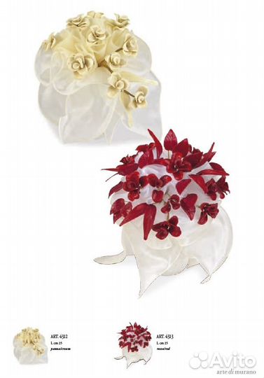 Букет из стекла Murano glass (Италия) ручн.работа