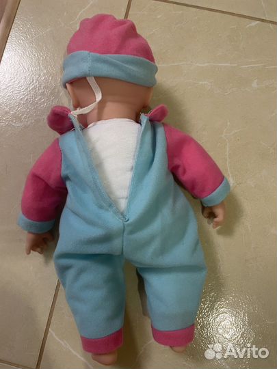 Кукла пупс интерактивная мягкая с одеждой