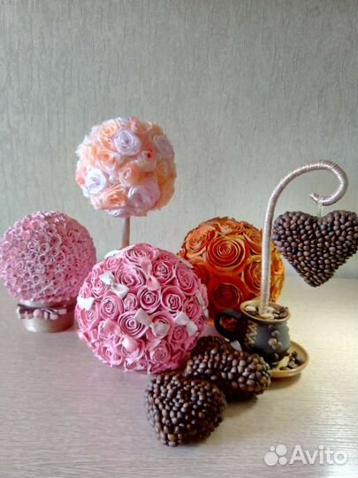 Декор (топиарии, шары, вазы)