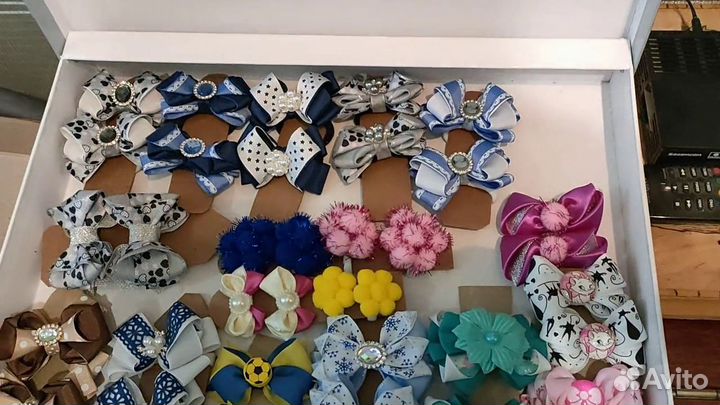 Резинки - бантики, заколки для волос