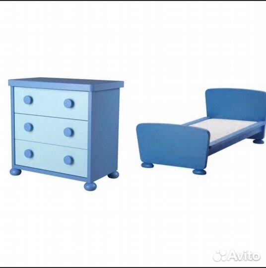 Кровать и комод Mammut IKEA детские
