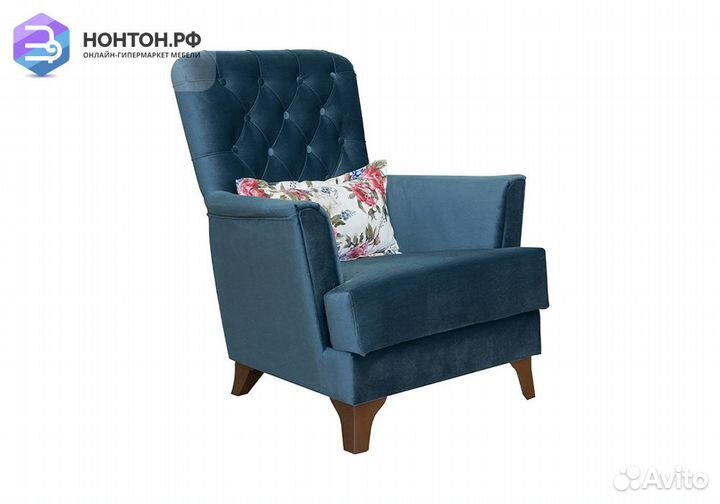 Кресло Ирис синее