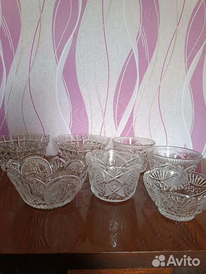Салатницы хрустальные СССР