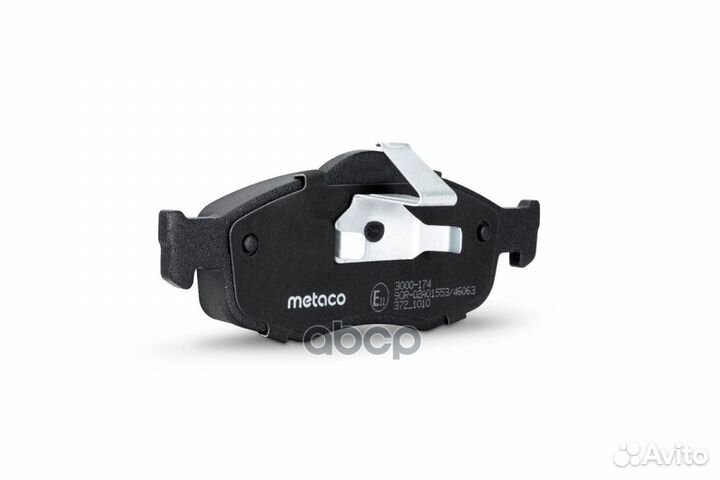 Колодки тормозные передние к-кт 3000-174 metaco