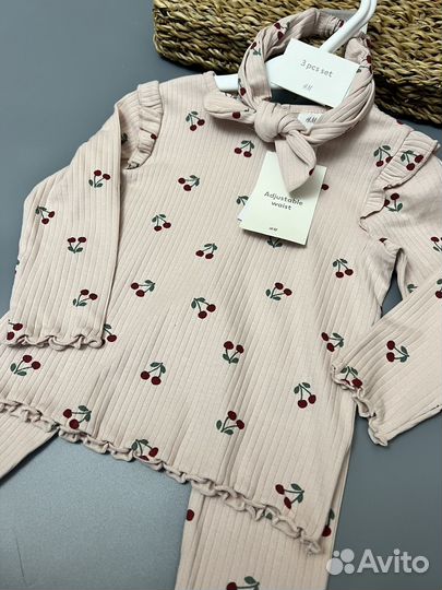 Костюм в рубчик для девочки H&M