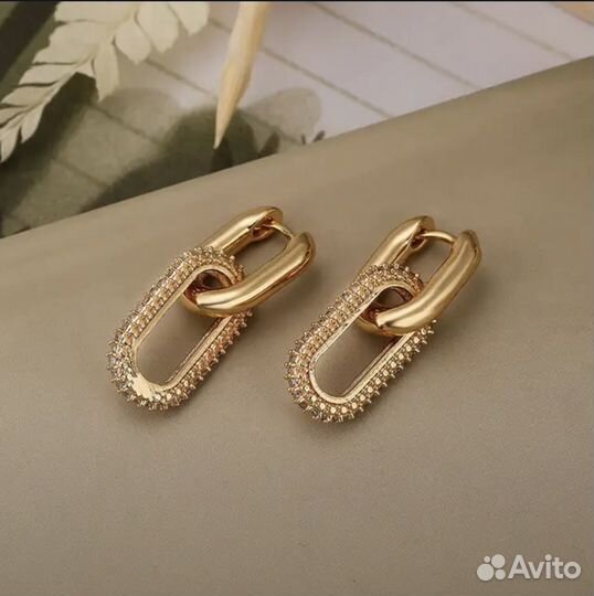 Серьги стиль Poizon Drop Bottega Veneta