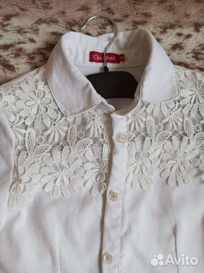 Школьная блузка 128