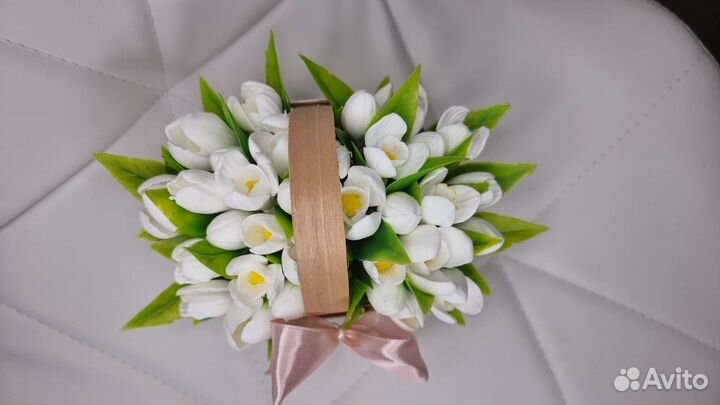 Букет подснежников к 8 марта из мыла