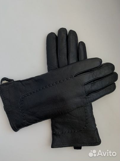 Кожаные женские перчатки