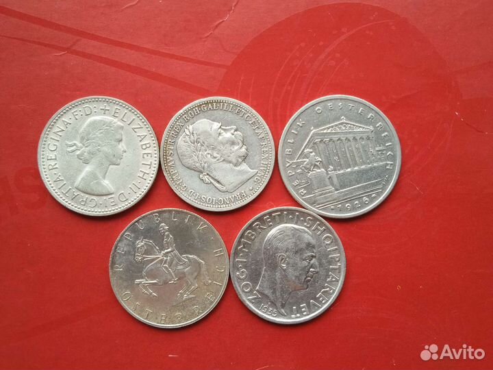 Иностранные серебряные монеты