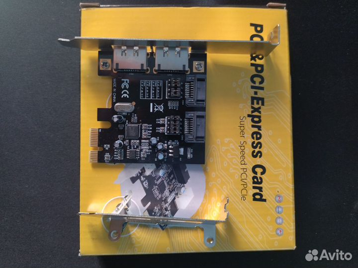Плата расширения PCI-E X1 (2 SATA III+2 esata)
