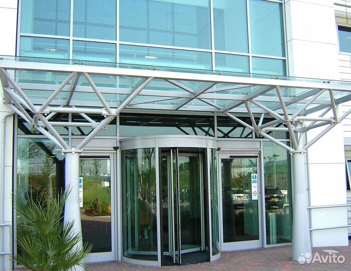 Стеклянный козырек от производителя