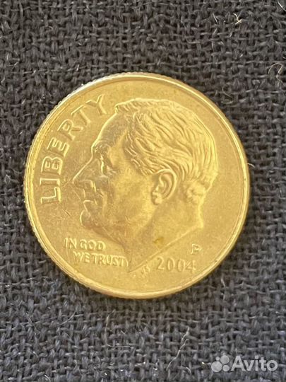 Монета -Перевертыш ONE dame liberty 2004 г