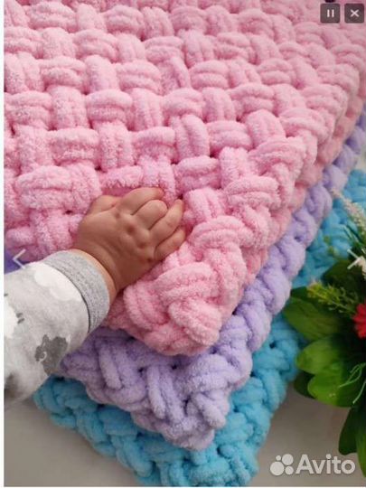 Мягкий плед своими руками