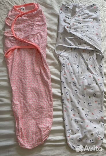 2 детские пеленки кокон Carters 6-9 мес