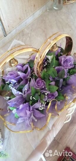 Свадебные украшения на машину