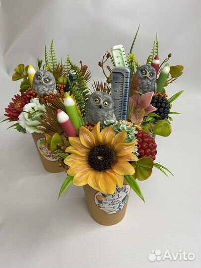 Букеты из мыла на 1 сентября