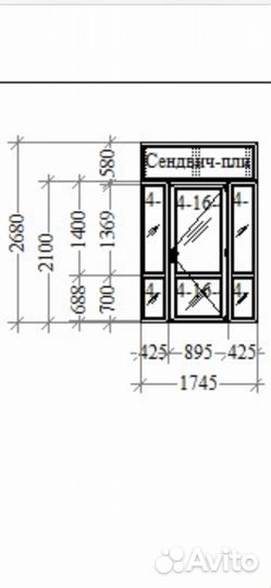 Коридорная пластиковая перегородка