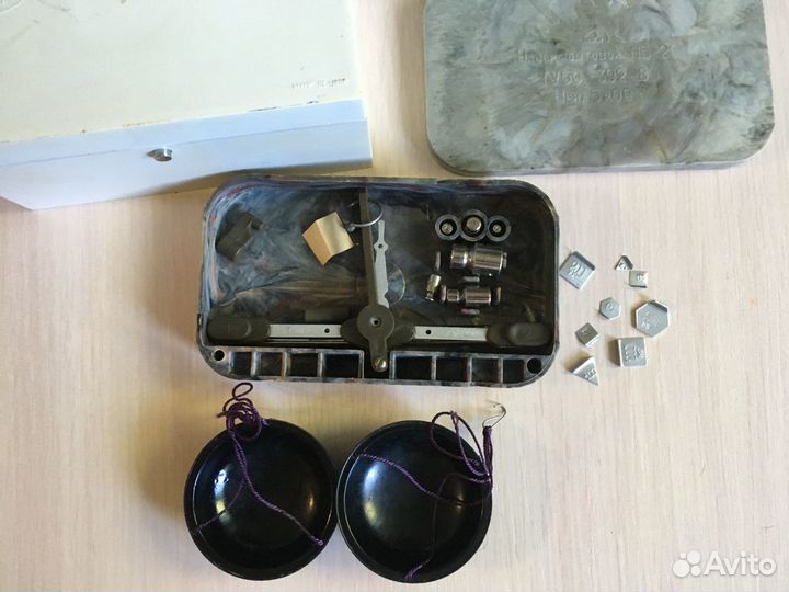 Набор гирек для весов + весы