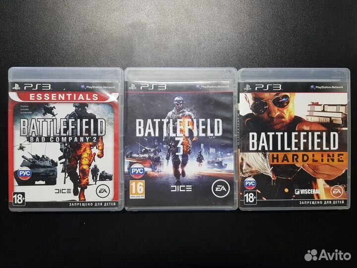 Battlefield 3 \ Bad Company 2 \ Hardline (PS3)