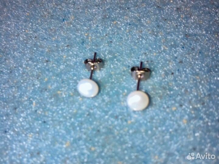 Бусы серьги из жемчуга натурального искусственного