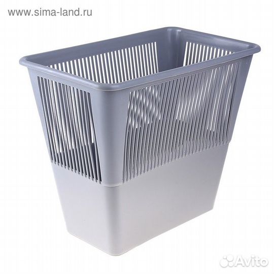 Корзина для бумаг и мусора Стамм, 12 литров, пласт