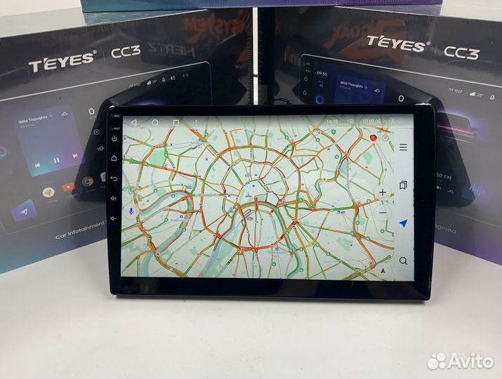 Магнитола на андройде Teyes CC3 6/128 для Лада