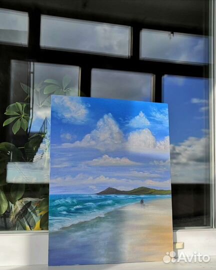 Картина маслом морской пейзаж