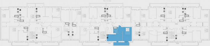 1-к. квартира, 60,7 м², 2/5 эт.