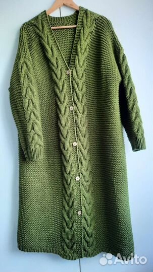 Кардиган женский длинный