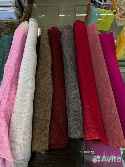 Сетка и гофрированная бумага остатки