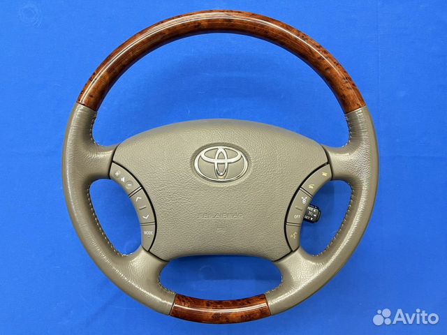 Руль с косточкой под дерево Toyota Prado 120