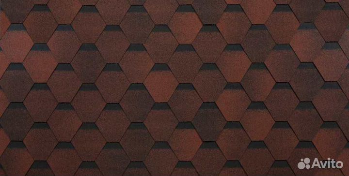 Гибкая черепица Shinglas (Шинглас) Оптима Красный