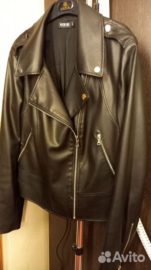 Куртка косуха женская, итальянская эко кожа