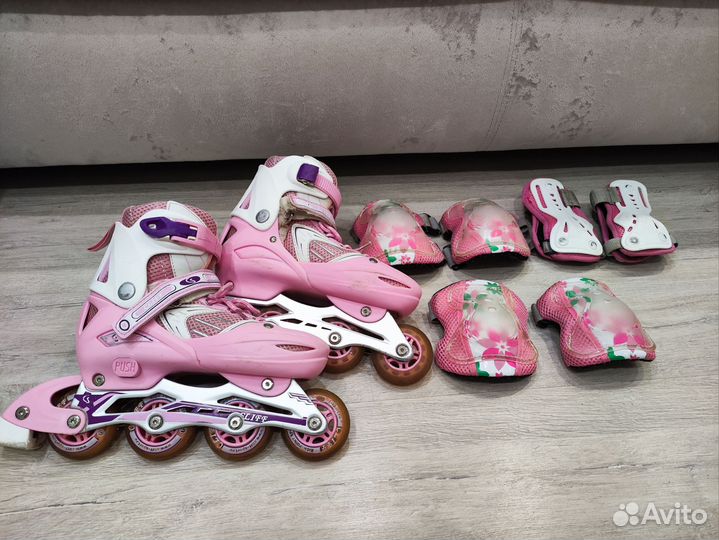 Роликовые коньки 35-38 детские cliff