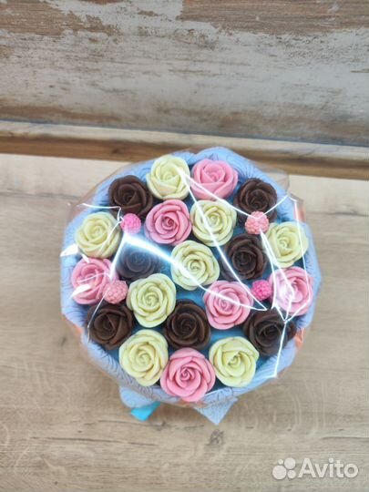 Букет из шоколадных цветов