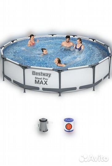 Каркасный бассейн 305*76см. с фильтром